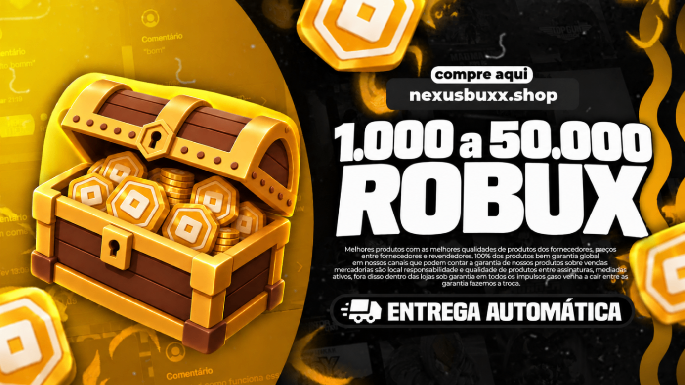 CAIXA ROBUX | 1.000 A 50.000 ROBUX!!!