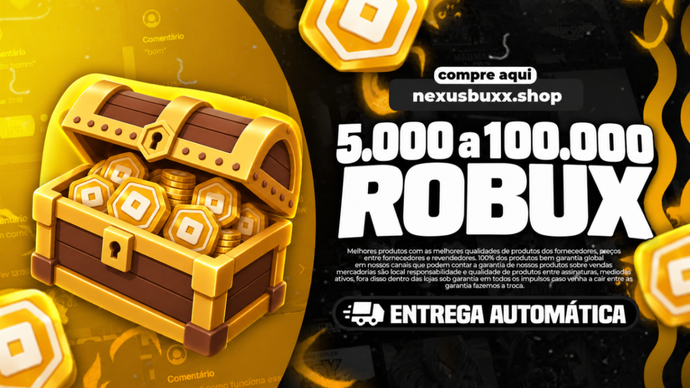 CAIXA ROBUX | 5.000 A 100.000 ROBUX!!!